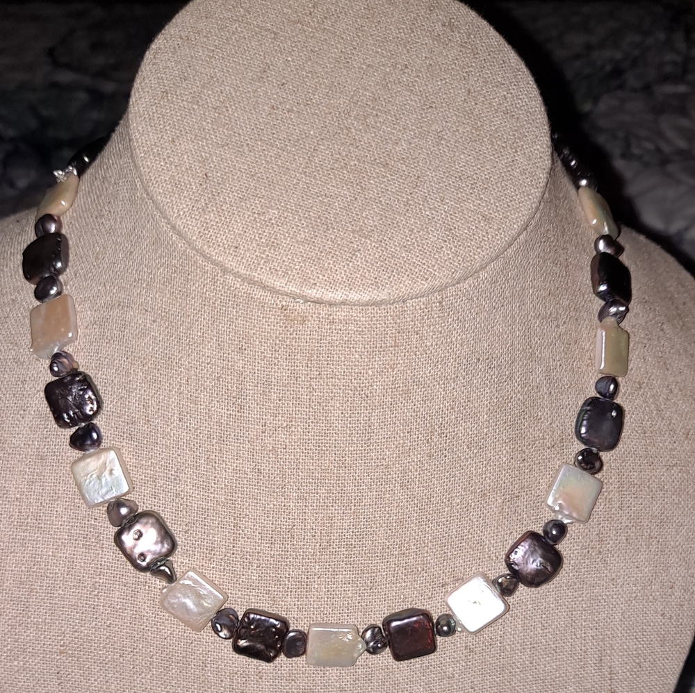 Flat Freshwater Pearl Necklace
